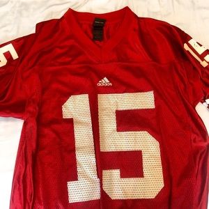 Adidas red football jersey